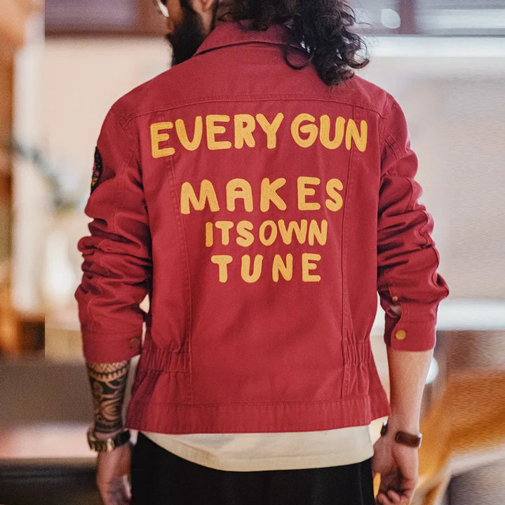 VAAGOON Vintage Letter Embroidered 12MJZ Jacket