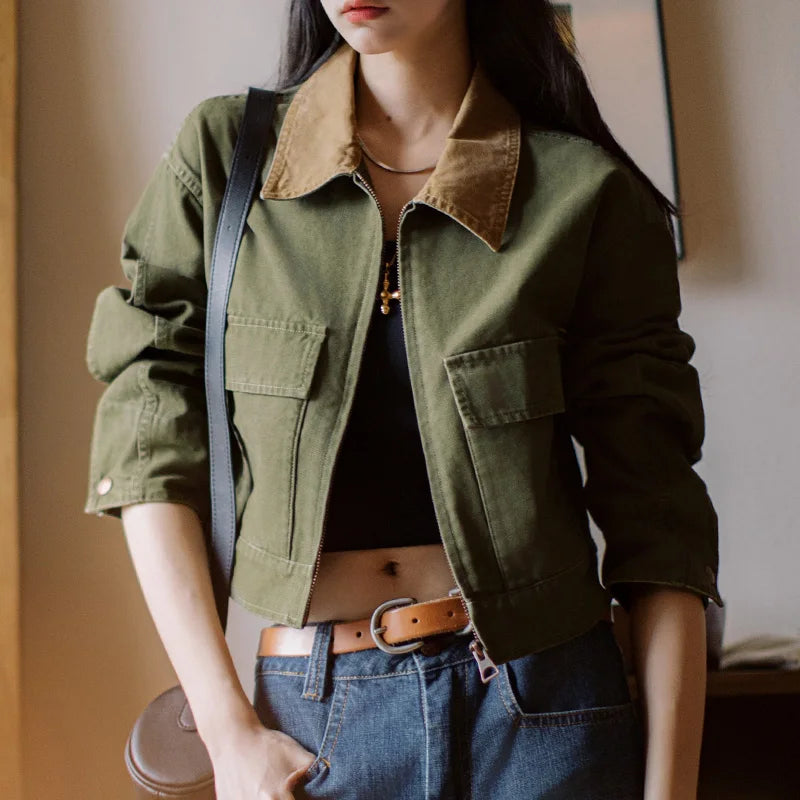 VAAGOON Retro Lanel Short Jacket