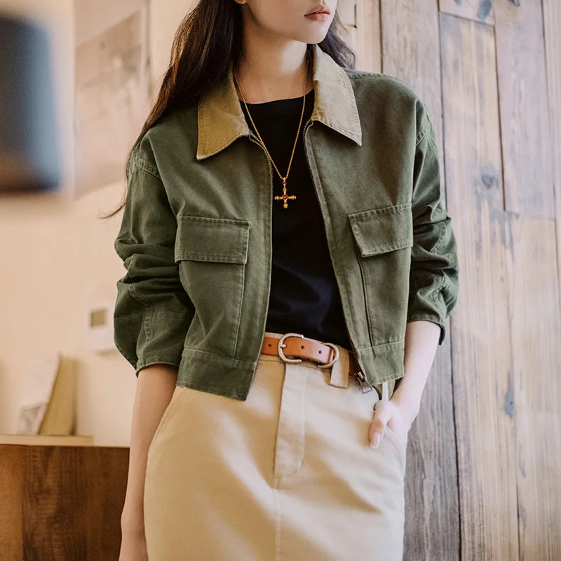 VAAGOON Retro Lanel Short Jacket