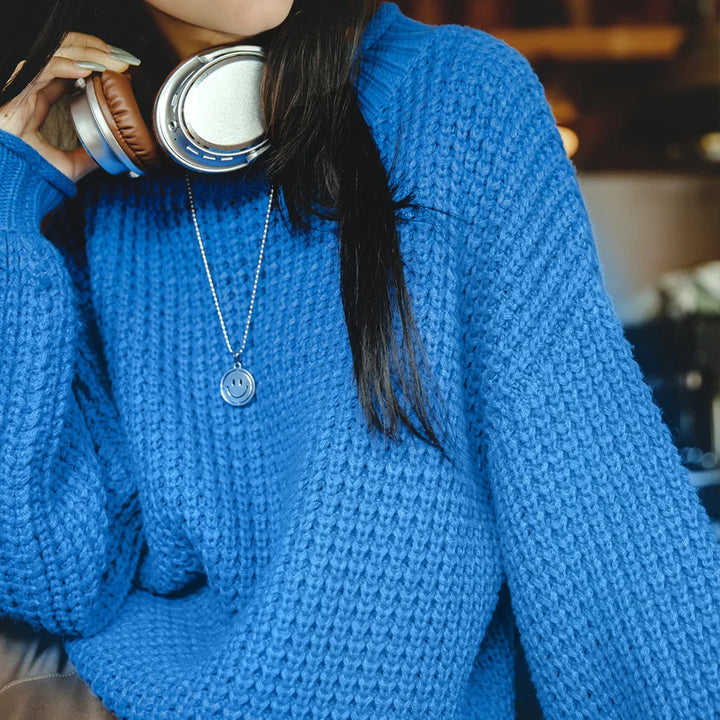 VAAGOON COARSE KNITTED SWEATER