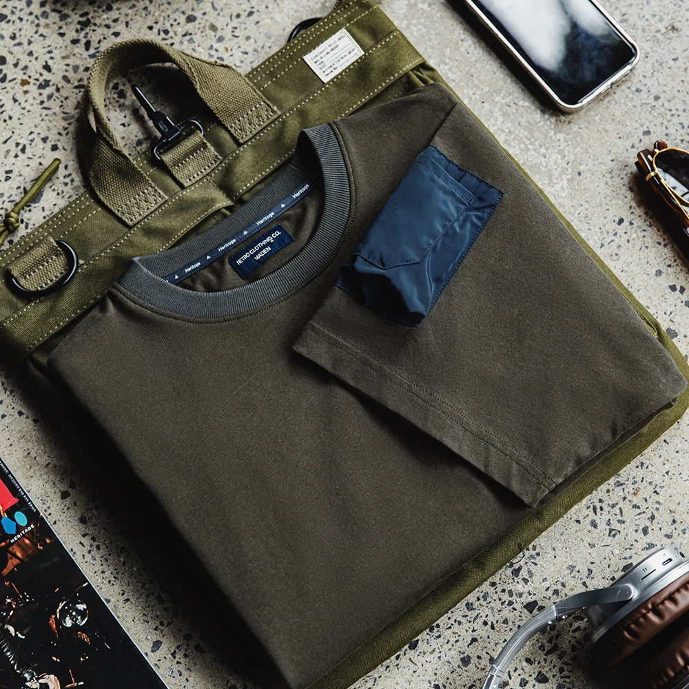 VAAGOON VINTAGE MA-1 POCKET TEE T-SHIRT