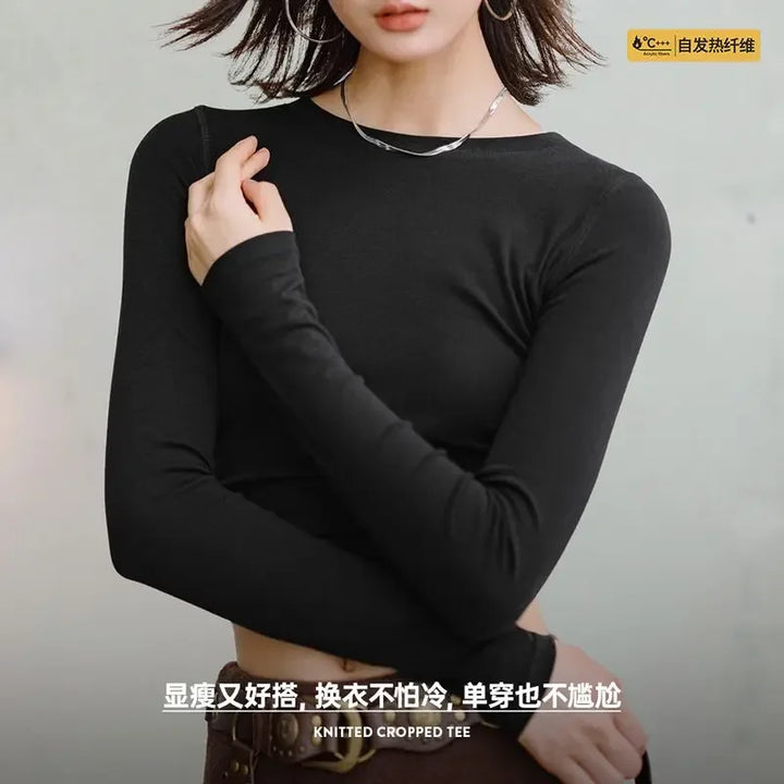 VAAGOON Women's Slim Fit Long Sleeve Basic T-Shirt