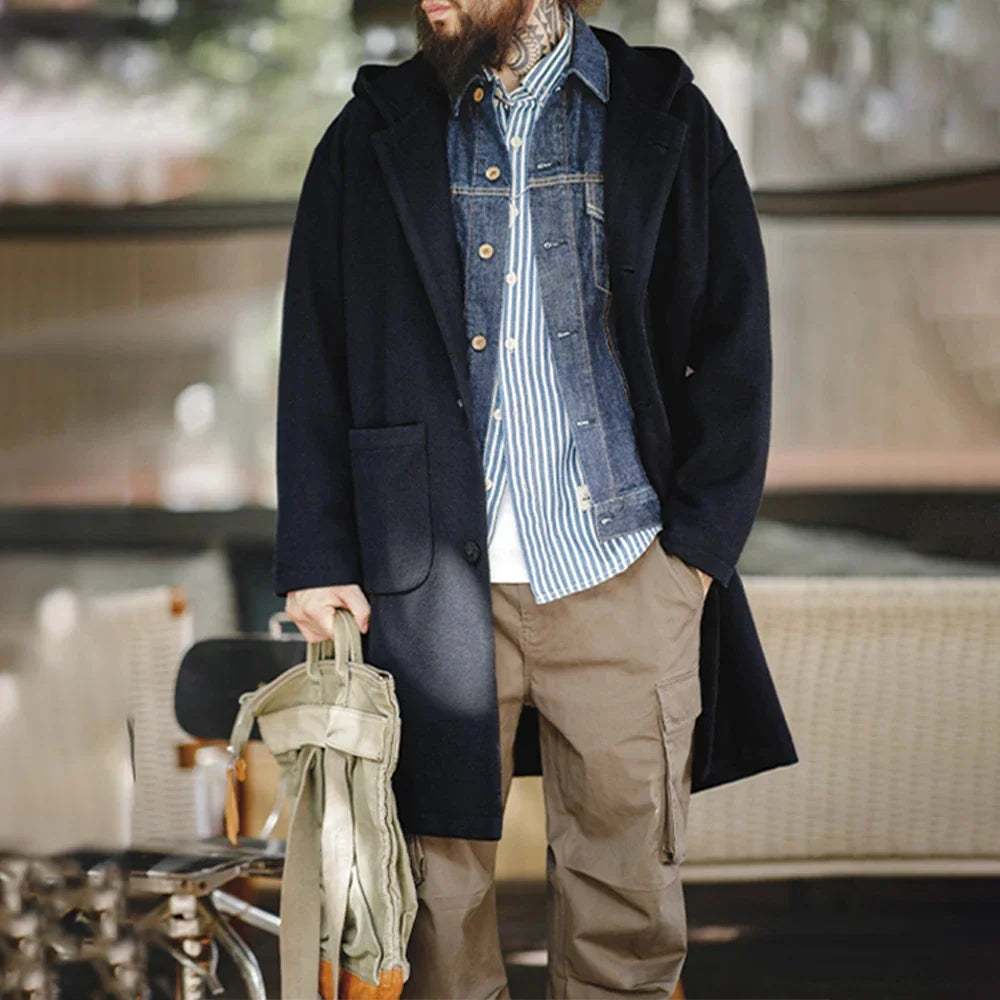 Vaagoon Wool-Fleece Vintage Coat