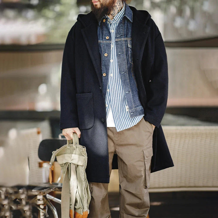 Vaagoon Wool-Fleece Vintage Coat