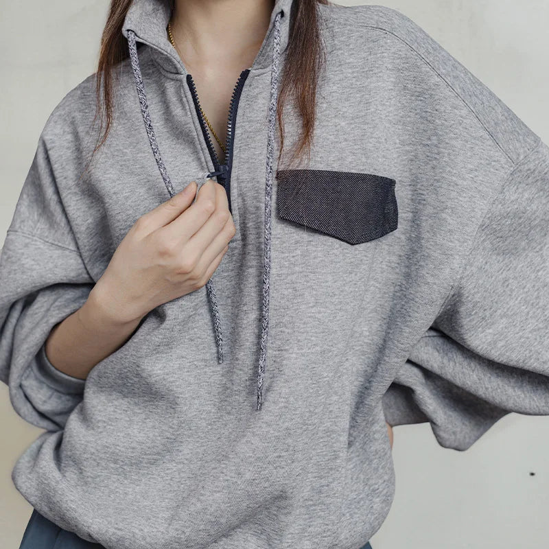 VAAGOON Women's Half-zip Pullover Sweatshirt