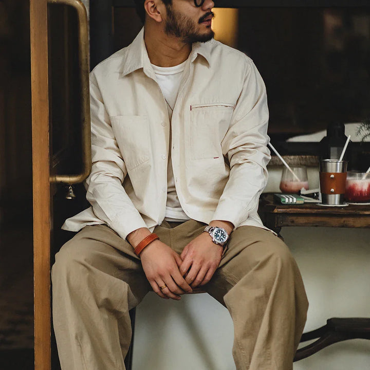 VAAGOON Retro French Work Shirt