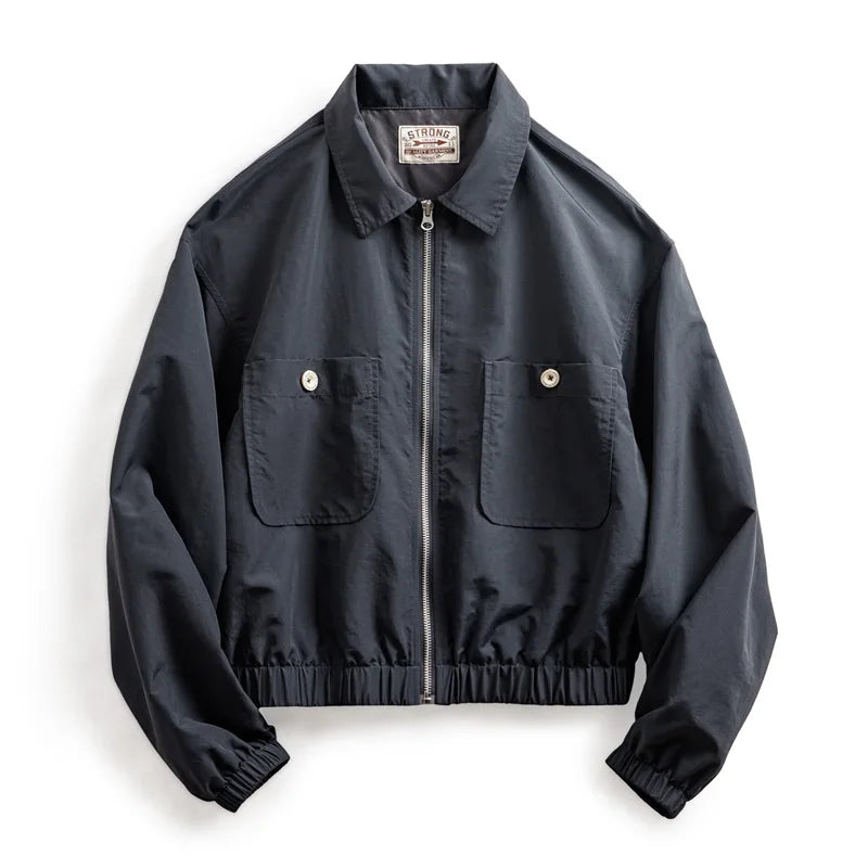 VAAGOON Women Baseball Collar Short Jacket