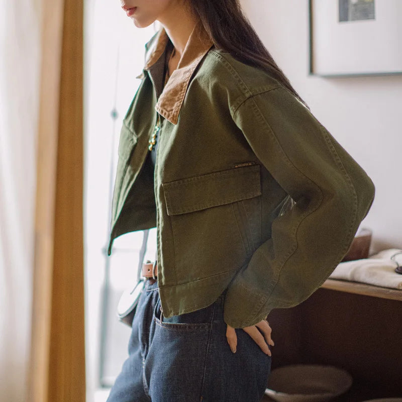 VAAGOON Retro Lanel Short Jacket