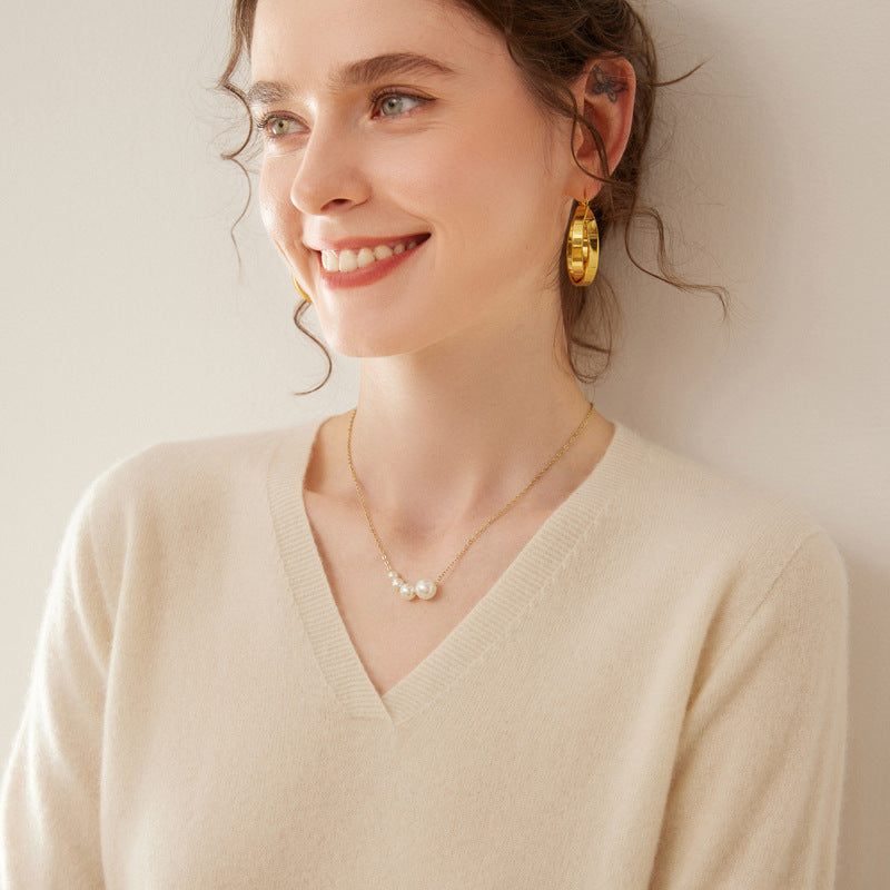 Vaagoon Ultra Fine Cashmere V-Neck Sweater