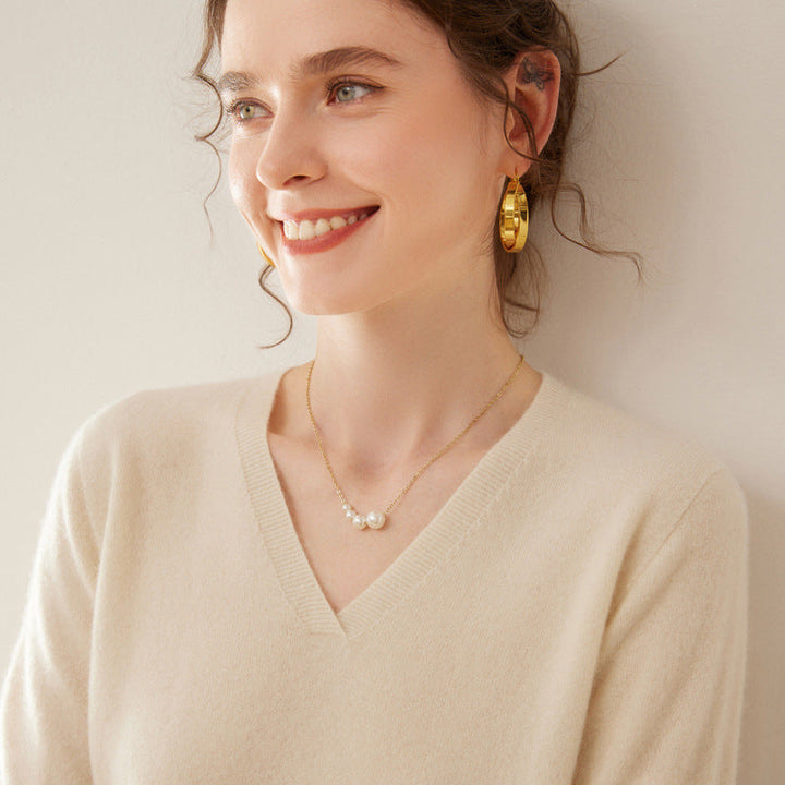 Vaagoon Ultra Fine Cashmere V-Neck Sweater