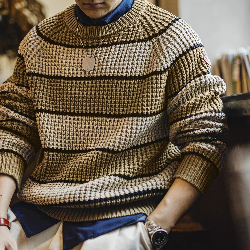 VAAGOON STRIPE KNITTED SWEATER