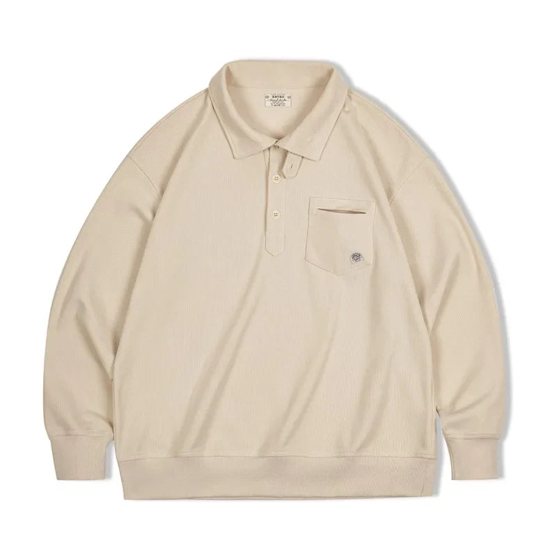 VAAGOON VINTAGE Half-Placket Sweatshirt