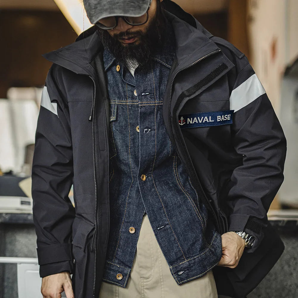 VAAGOON Retro Navy Parka