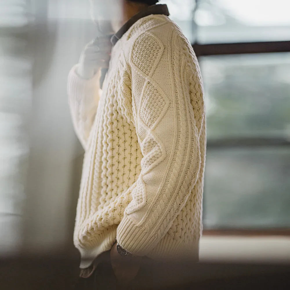 VAAGOON Retro Aran Sweater