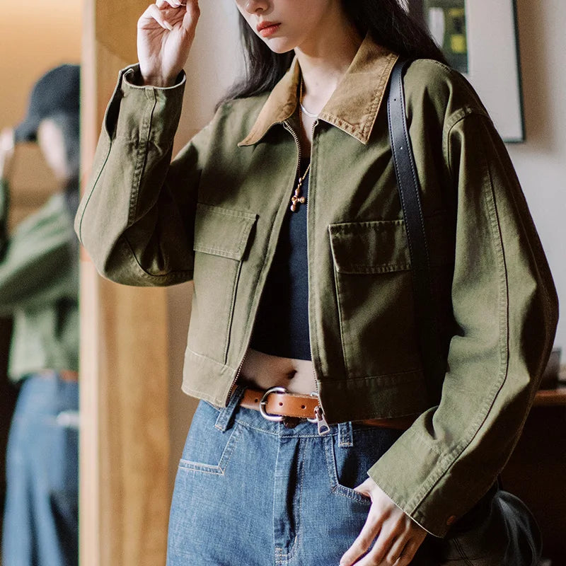 VAAGOON Retro Lanel Short Jacket