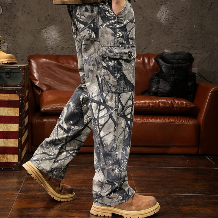 VAAGOON CAMOUFLAGE CANVAS PANTS VGN28945