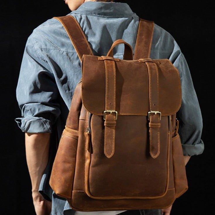 VAAGOON UNISEX LEATHER BACKPACK VGN6757