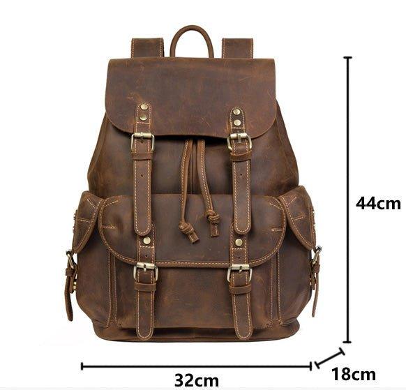 VAAGOON UNISEX LEATHER BACKPACK VGN6787