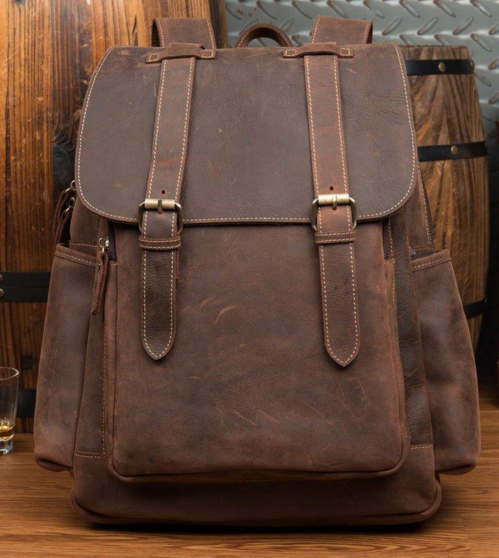 VAAGOON UNISEX LEATHER BACKPACK VGN6757