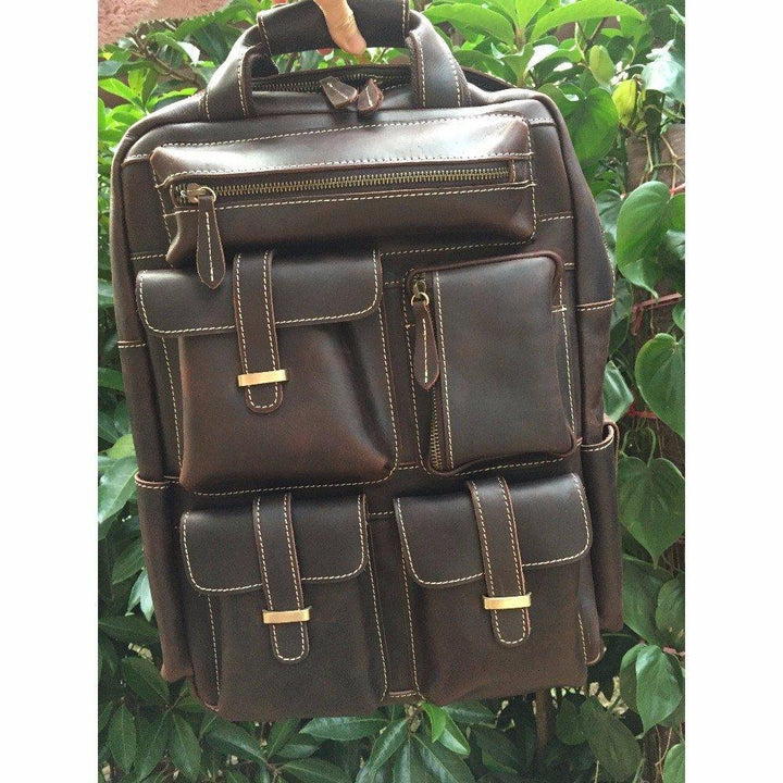 VAAGOON UNISEX LEATHER BACKPACK VGN6774