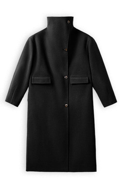 VAAGOON 80's Classic Long Woolen Coat