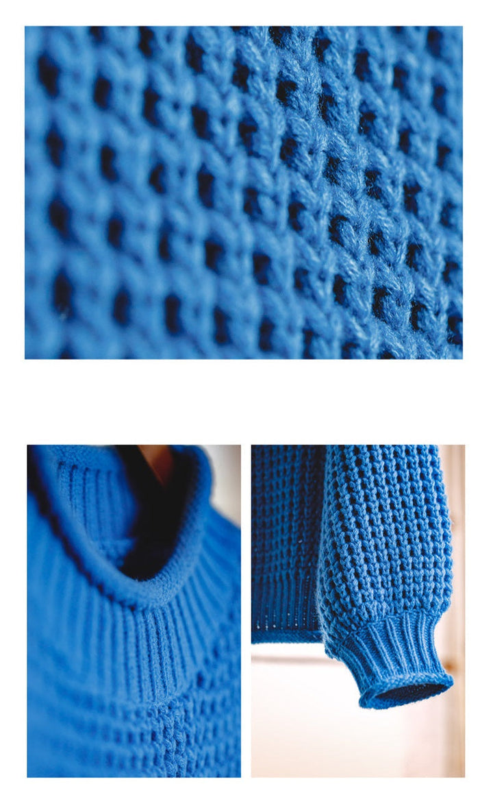 VAAGOON COARSE KNITTED SWEATER