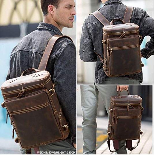 VAAGOON UNISEX LEATHER BACKPACK VGN6753