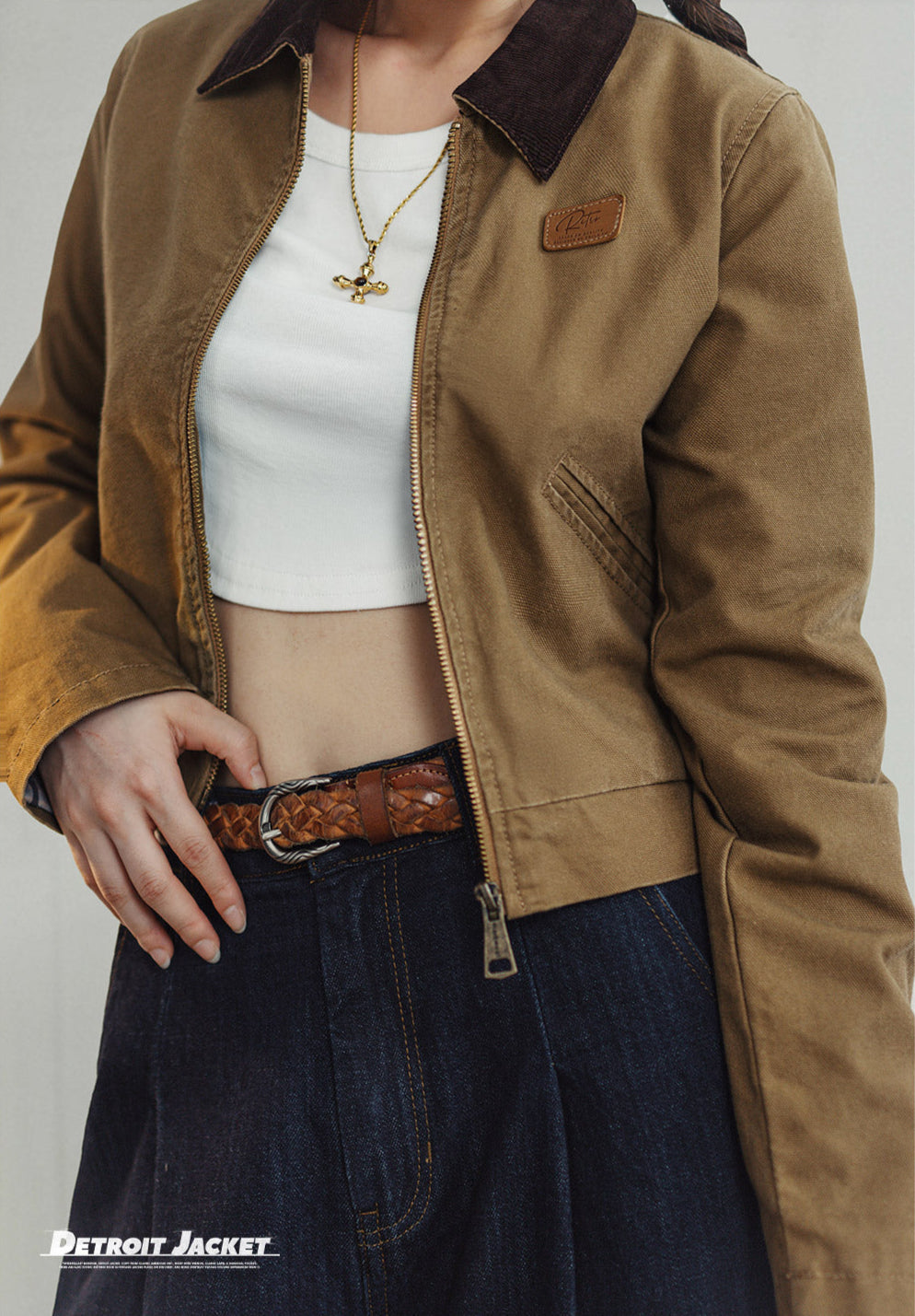 VAAGOON Khaki Detroit Jackets