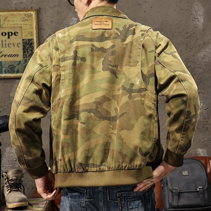 VAAGOON CAMOUFLAGE COLLAR JACKET
