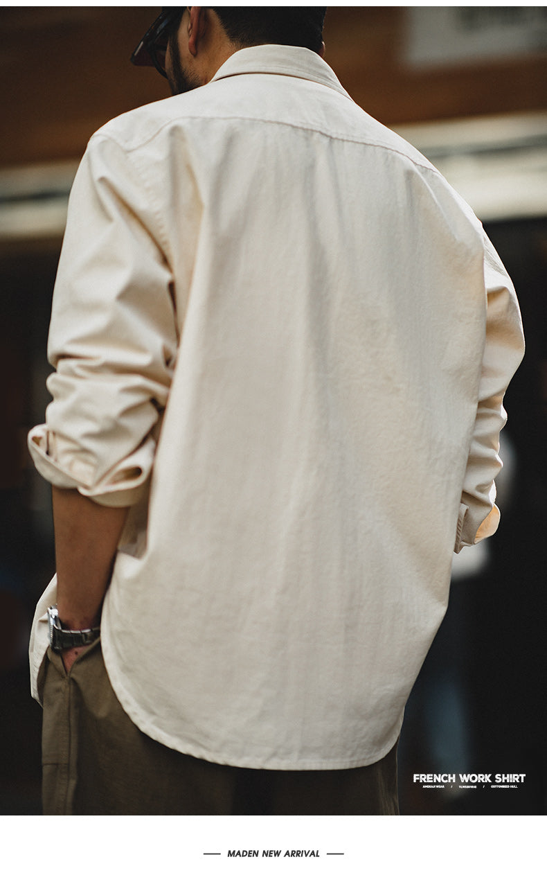 VAAGOON Retro French Work Shirt