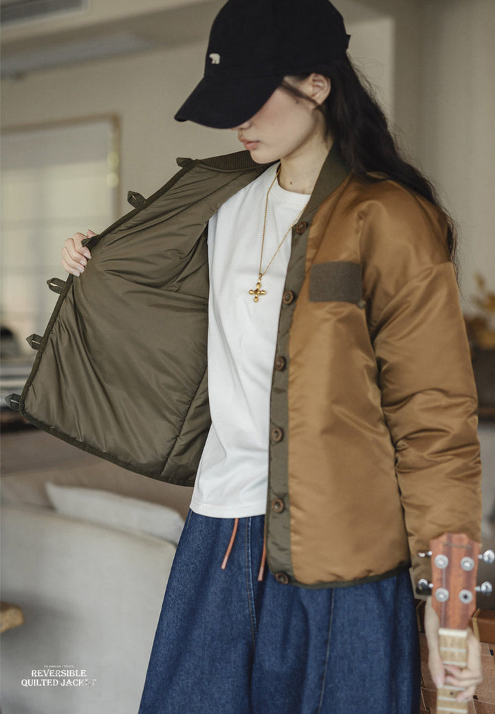 VAAGOON REVERSIBLE QUILTED JACKET