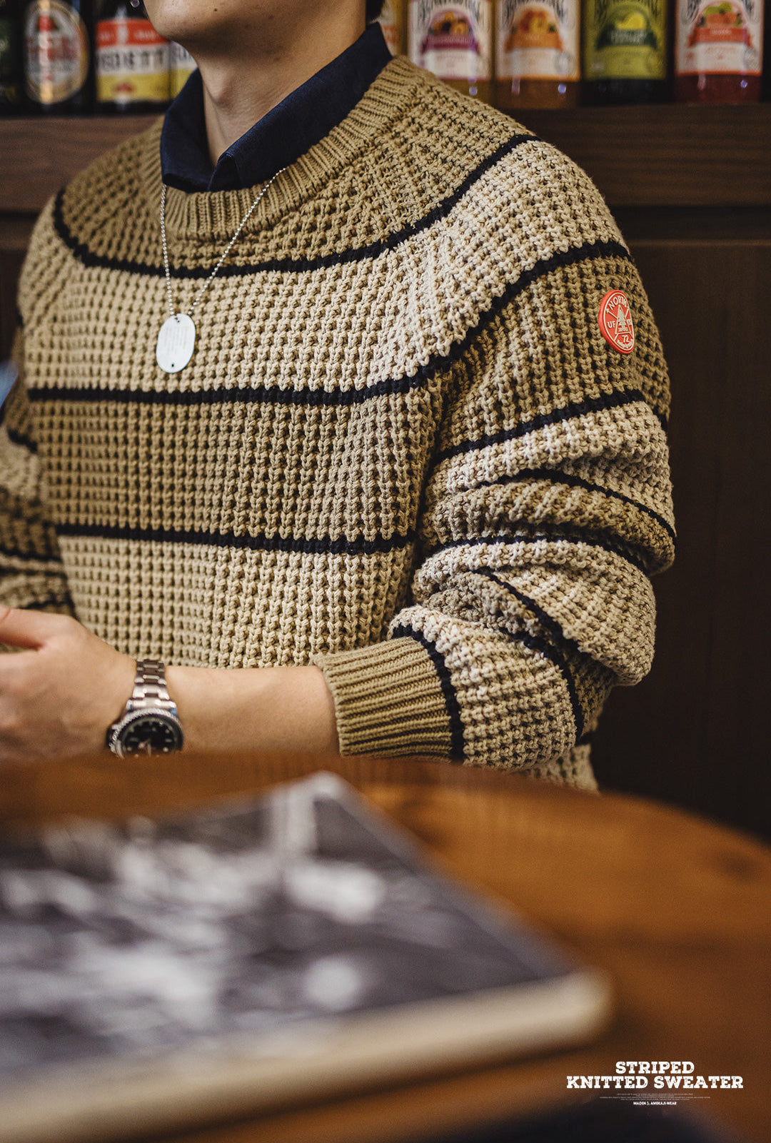 VAAGOON STRIPE KNITTED SWEATER