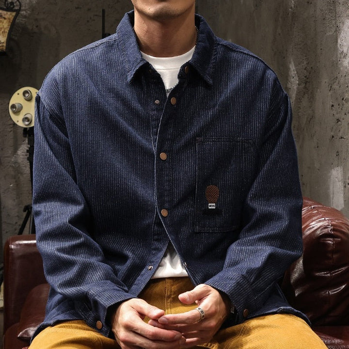 VAAGOON JACQUARD DENIM SHIRT