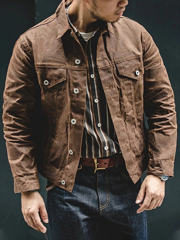 VAAGOON CANVAS OIL WAXED JACKET