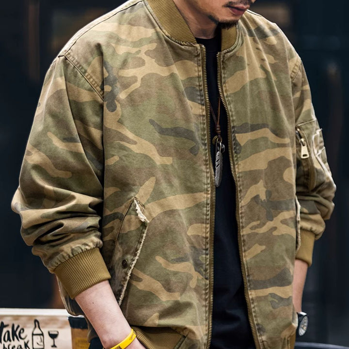 VAAGOON CAMOUFLAGE BOMBER JACKET