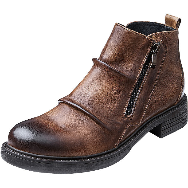 Vaagoon Oxford Zip Leather Boot