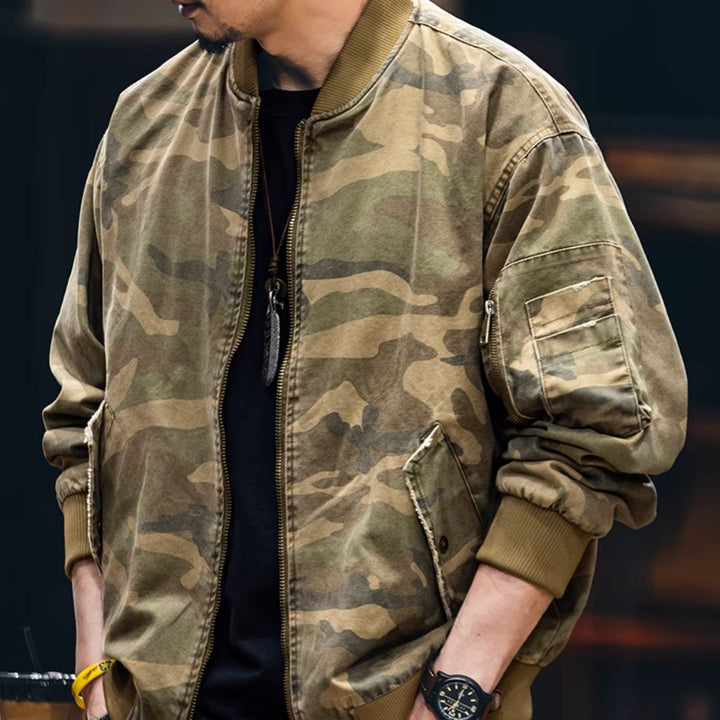 VAAGOON CAMOUFLAGE BOMBER JACKET