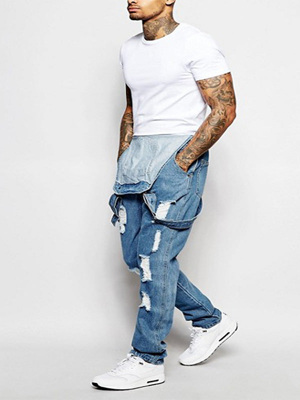 VAAGOON Ripped Distressed Washed Jumpsuit