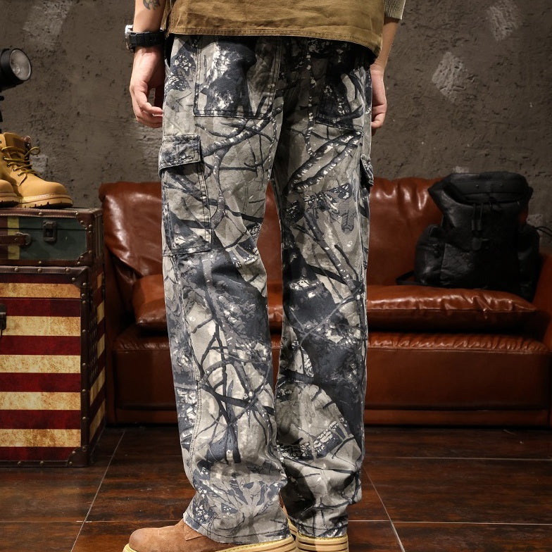 VAAGOON CAMOUFLAGE CANVAS PANTS VGN28945