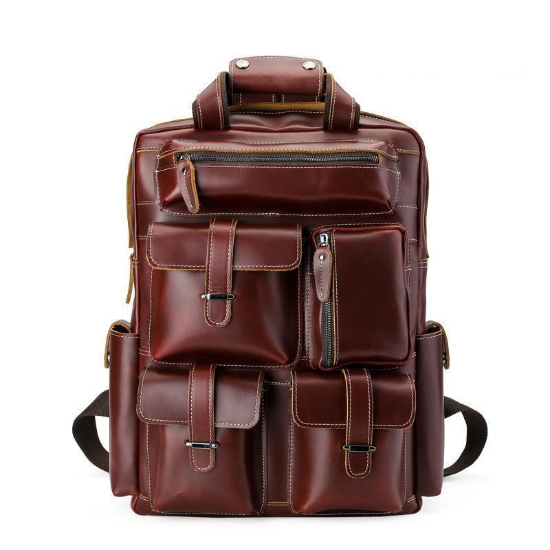 VAAGOON UNISEX LEATHER BACKPACK VGN6774