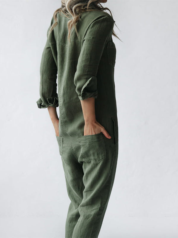 VAAGOON LAPEL JUMPSUIT