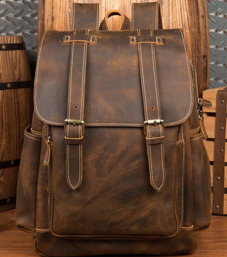 VAAGOON UNISEX LEATHER BACKPACK VGN6757