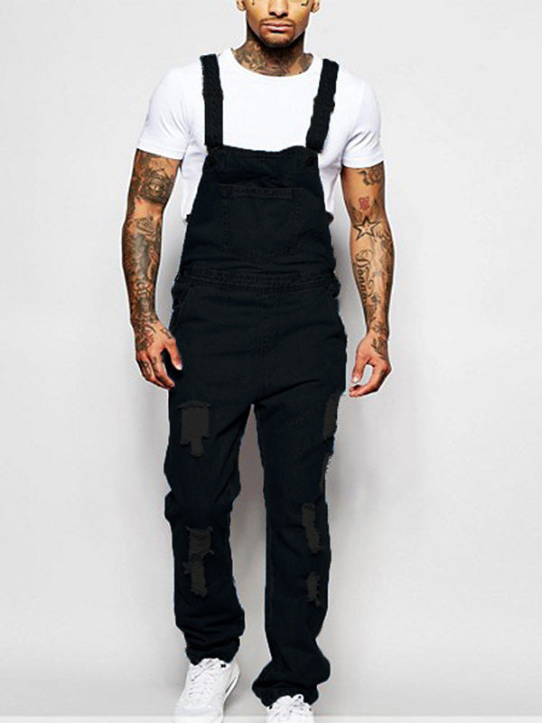 VAAGOON Ripped Distressed Washed Jumpsuit