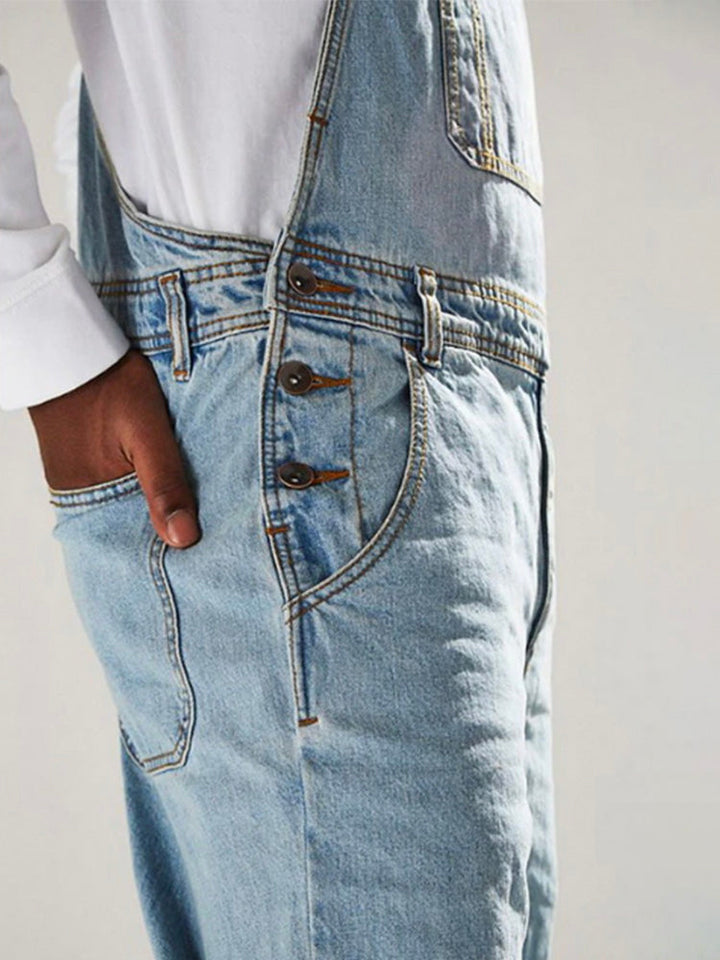 VAAGOON Wash Denim Bib Overalls