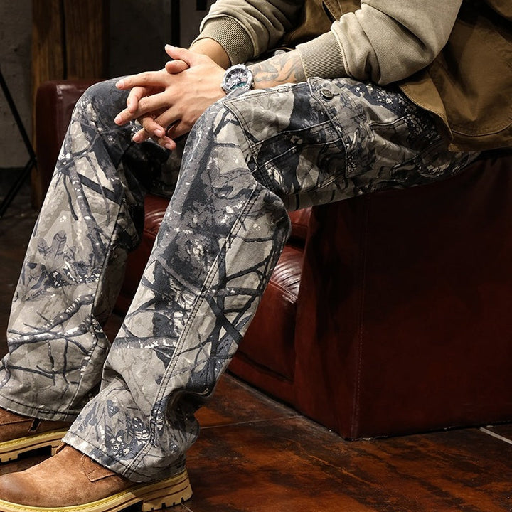 VAAGOON CAMOUFLAGE CANVAS PANTS VGN28945