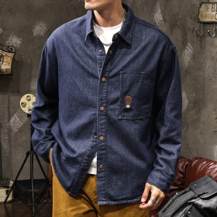 VAAGOON JACQUARD DENIM SHIRT