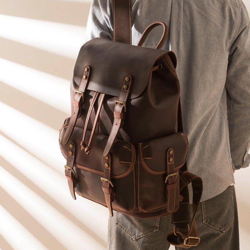 VAAGOON UNISEX LEATHER BACKPACK VGN6787