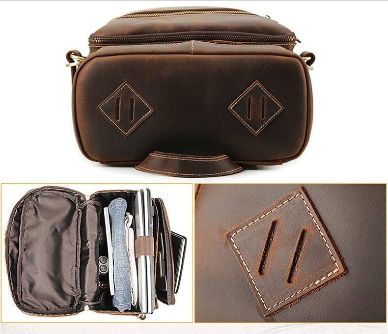 VAAGOON UNISEX LEATHER BACKPACK VGN6753