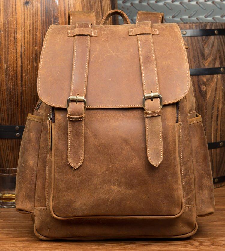 VAAGOON UNISEX LEATHER BACKPACK VGN6757