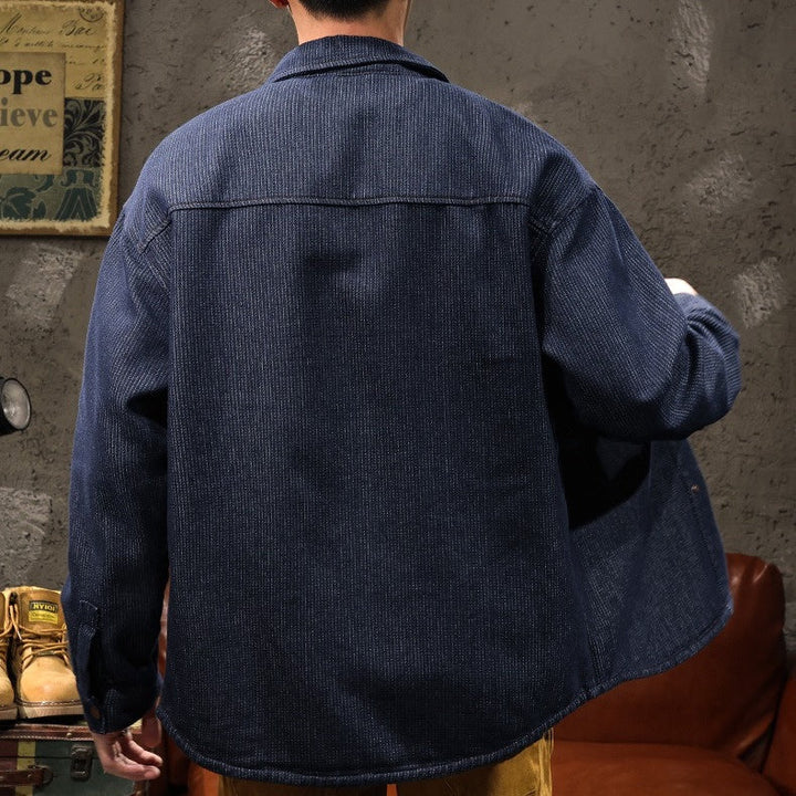 VAAGOON JACQUARD DENIM SHIRT